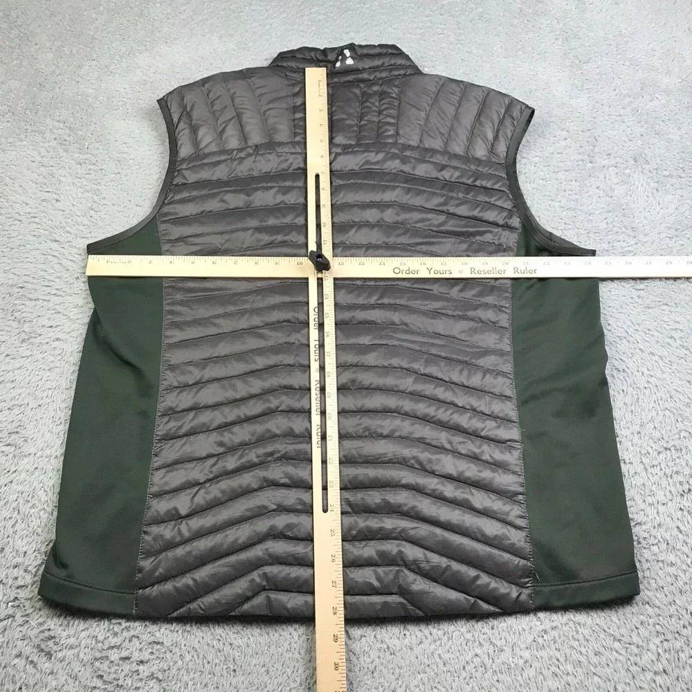 Eddie Bauer First Ascent Vest Mens XL Black StormDown 800 Insulated Puffer